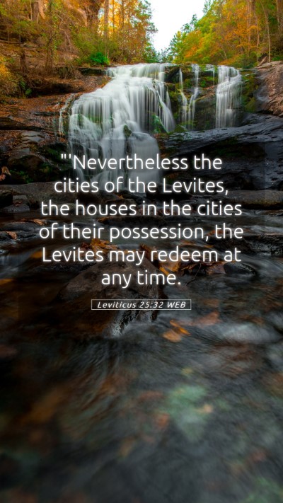 Picture 05 - Leviticus 25:32 WEB Mobile Phone Wallpaper - 