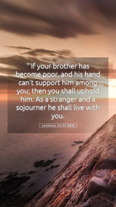 Picture 05 - Leviticus 25:35 WEB Mobile Phone Wallpaper - 