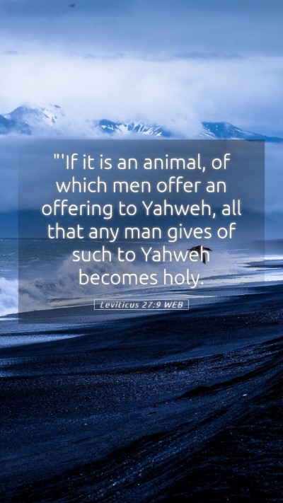 Picture 05 - Leviticus 27:9 WEB Mobile Phone Wallpaper - 