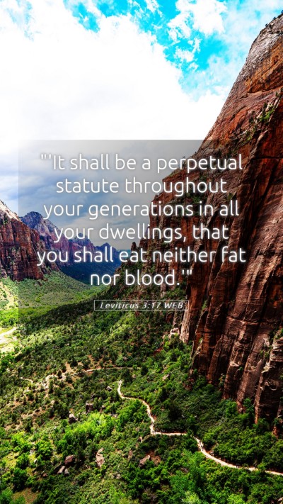 Picture 05 - Leviticus 3:17 WEB Mobile Phone Wallpaper - 