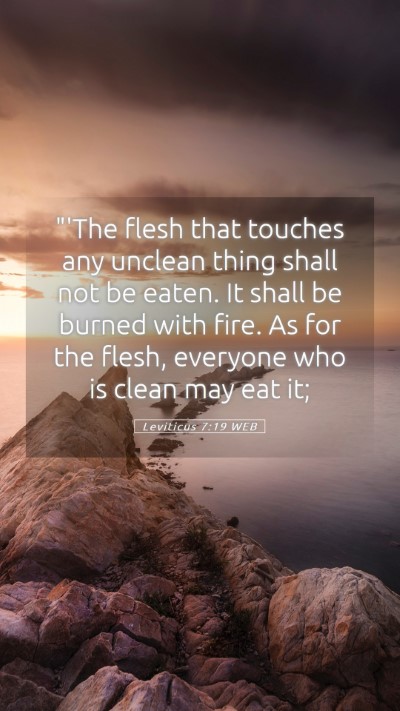 Picture 05 - Leviticus 7:19 WEB Mobile Phone Wallpaper - 