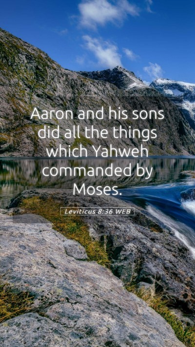 Picture 05 - Leviticus 8:36 WEB Mobile Phone Wallpaper - Aaron and his sons did all the things which - Mobile Bible Verse Wallpaper
