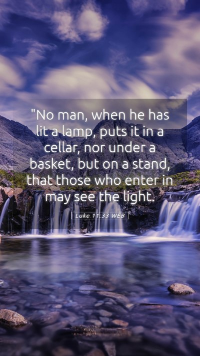 Picture 05 - Luke 11:33 WEB Mobile Phone Wallpaper - 