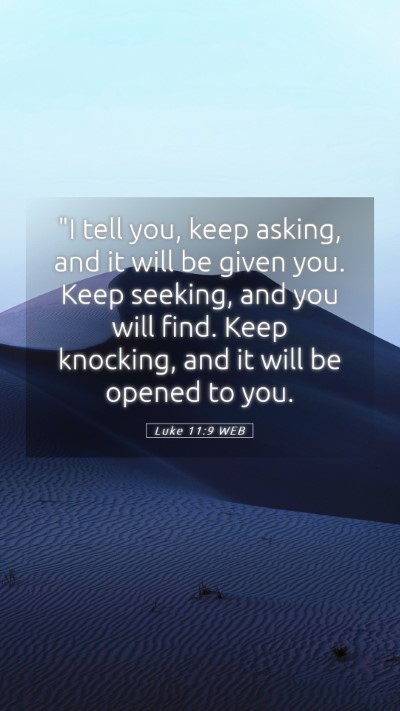 Picture 05 - Luke 11:9 WEB Mobile Phone Wallpaper - 