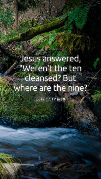 Picture 05 - Luke 17:17 WEB Mobile Phone Wallpaper - Jesus answered, 