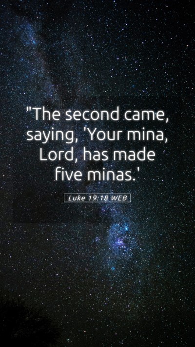 Picture 05 - Luke 19:18 WEB Mobile Phone Wallpaper - 