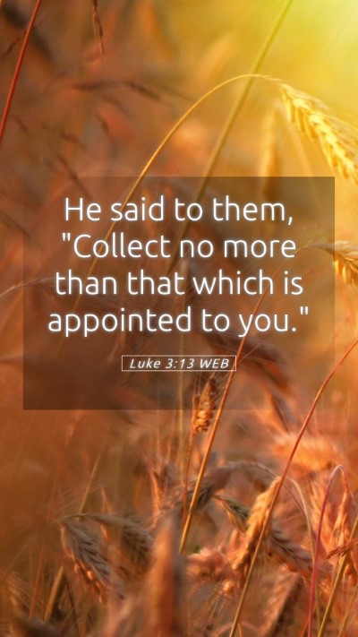 Picture 05 - Luke 3:13 WEB Mobile Phone Wallpaper - He said to them, 