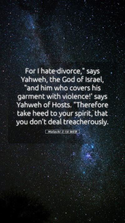 Picture 05 - Malachi 2:16 WEB Mobile Phone Wallpaper - For I hate divorce,