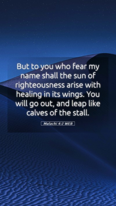 Picture 05 - Malachi 4:2 WEB Mobile Phone Wallpaper - But to you who fear my name shall the sun of - Mobile Bible Verse Wallpaper