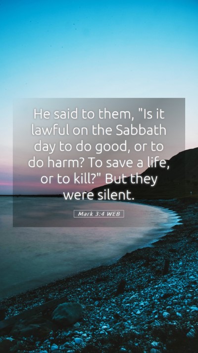 Picture 05 - Mark 3:4 WEB Mobile Phone Wallpaper - He said to them, 