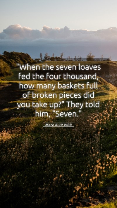 Picture 05 - Mark 8:20 WEB Mobile Phone Wallpaper - 