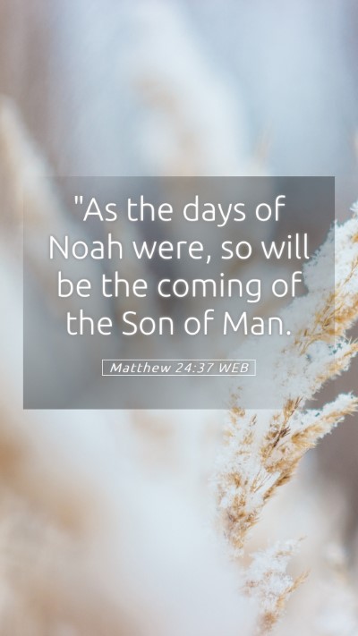 Picture 05 - Matthew 24:37 WEB Mobile Phone Wallpaper - 