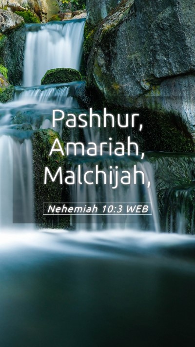 Picture 05 - Nehemiah 10:3 WEB Mobile Phone Wallpaper - Pashhur, Amariah, - Mobile Bible Verse Wallpaper