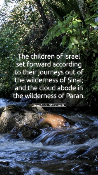 Picture 05 - Numbers 10:12 WEB Mobile Phone Wallpaper - The children of Israel set forward according to - Mobile Bible Verse Wallpaper