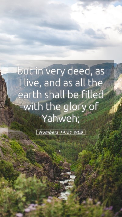 Picture 05 - Numbers 14:21 WEB Mobile Phone Wallpaper - but in very deed, as I live, and as all the earth - Mobile Bible Verse Wallpaper