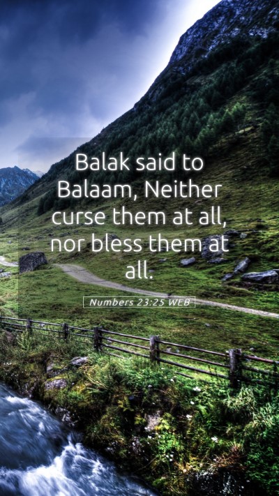 Picture 05 - Numbers 23:25 WEB Mobile Phone Wallpaper - Balak said to Balaam, Neither curse them at all, - Mobile Bible Verse Wallpaper