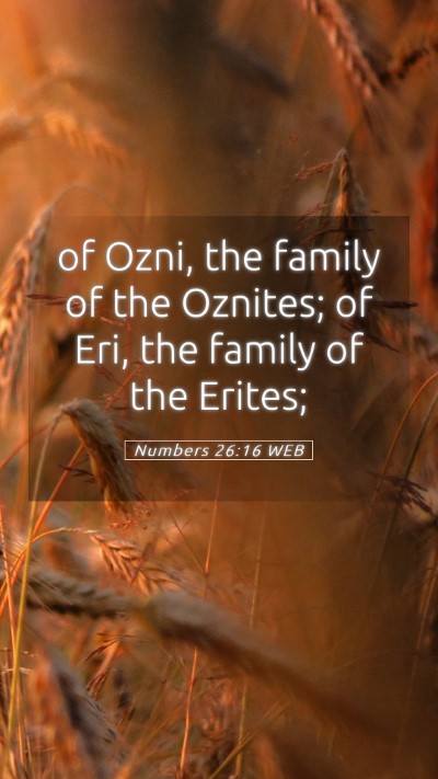 Picture 05 - Numbers 26:16 WEB Mobile Phone Wallpaper - of Ozni, the family of the Oznites; of Eri, the - Mobile Bible Verse Wallpaper