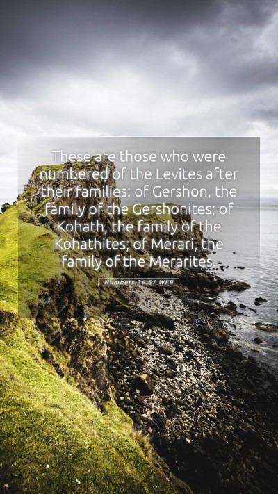 Picture 05 - Numbers 26:57 WEB Mobile Phone Wallpaper - These are those who were numbered of the Levites - Mobile Bible Verse Wallpaper