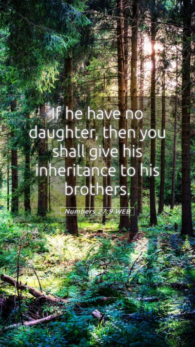 Picture 05 - Numbers 27:9 WEB Mobile Phone Wallpaper - If he have no daughter, then you shall give his - Mobile Bible Verse Wallpaper