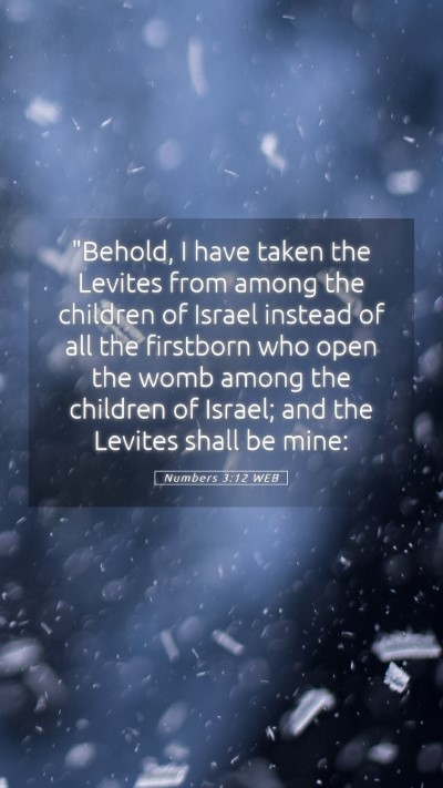 Picture 05 - Numbers 3:12 WEB Mobile Phone Wallpaper - 