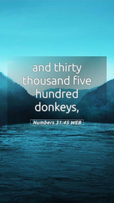 Picture 05 - Numbers 31:45 WEB Mobile Phone Wallpaper - and thirty thousand five hundred - Mobile Bible Verse Wallpaper