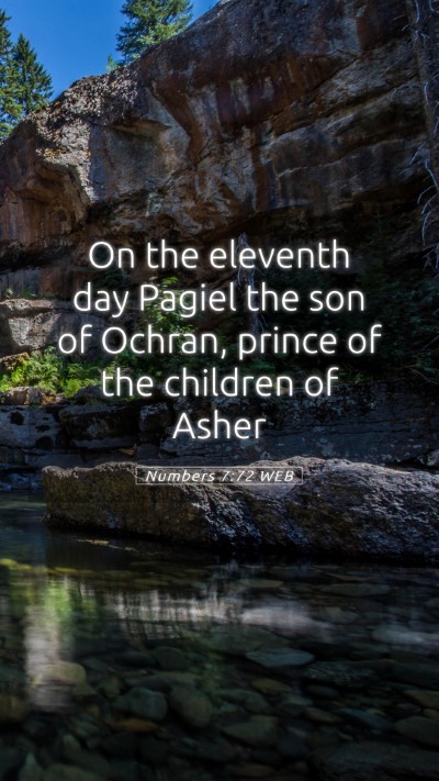 Picture 05 - Numbers 7:72 WEB Mobile Phone Wallpaper - On the eleventh day Pagiel the son of Ochran, - Mobile Bible Verse Wallpaper
