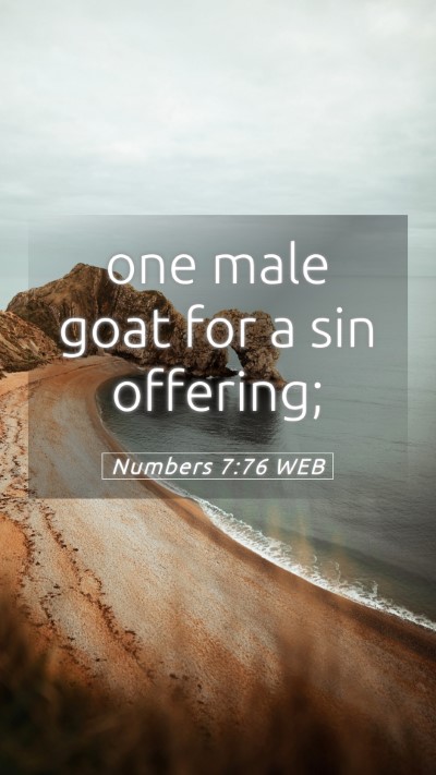 Picture 05 - Numbers 7:76 WEB Mobile Phone Wallpaper - one male goat for a sin - Mobile Bible Verse Wallpaper