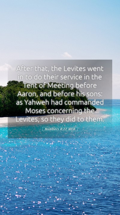 Picture 05 - Numbers 8:22 WEB Mobile Phone Wallpaper - After that, the Levites went in to do their - Mobile Bible Verse Wallpaper