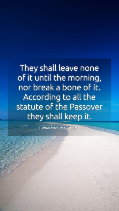 Picture 05 - Numbers 9:12 WEB Mobile Phone Wallpaper - They shall leave none of it until the morning, - Mobile Bible Verse Wallpaper