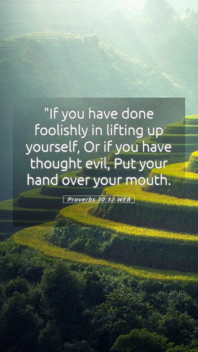 Picture 05 - Proverbs 30:32 WEB Mobile Phone Wallpaper - 