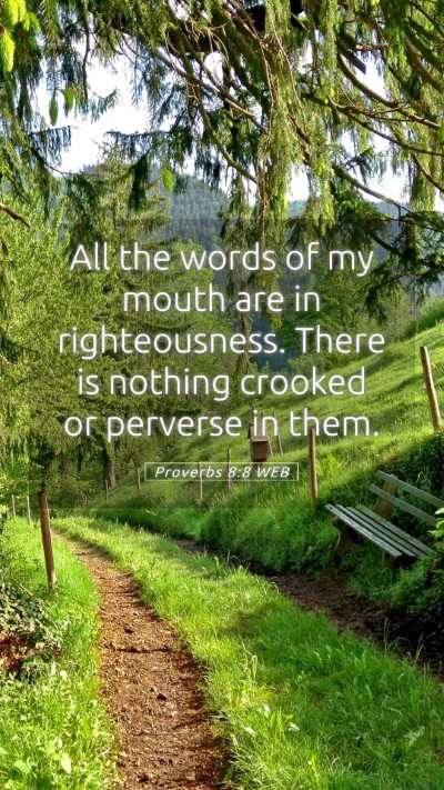 Picture 05 - Proverbs 8:8 WEB Mobile Phone Wallpaper - All the words of my mouth are in righteousness. - Mobile Bible Verse Wallpaper