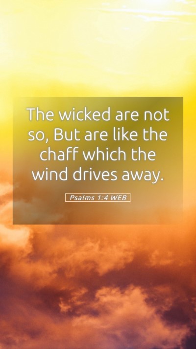 Picture 05 - Psalms 1:4 WEB Mobile Phone Wallpaper - The wicked are not so, But are like the chaff - Mobile Bible Verse Wallpaper