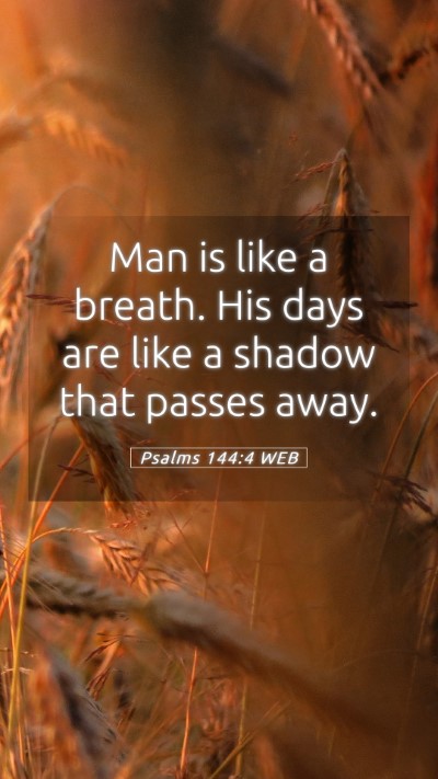 Picture 05 - Psalms 144:4 WEB Mobile Phone Wallpaper - Man is like a breath. His days are like a shadow - Mobile Bible Verse Wallpaper