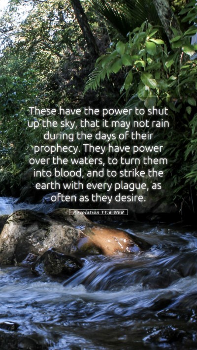 Picture 05 - Revelation 11:6 WEB Mobile Phone Wallpaper - These have the power to shut up the sky, that it - Mobile Bible Verse Wallpaper