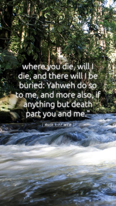 Picture 05 - Ruth 1:17 WEB Mobile Phone Wallpaper - where you die, will I die, and there will I be - Mobile Bible Verse Wallpaper