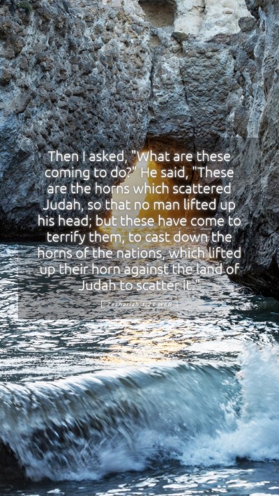 Picture 05 - Zechariah 1:21 WEB Mobile Phone Wallpaper - Then I asked, 