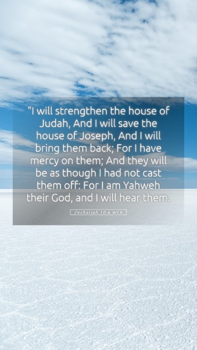 Picture 05 - Zechariah 10:6 WEB Mobile Phone Wallpaper - 
