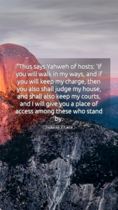 Picture 05 - Zechariah 3:7 WEB Mobile Phone Wallpaper - 