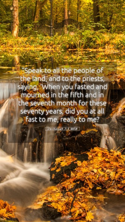 Picture 05 - Zechariah 7:5 WEB Mobile Phone Wallpaper - 
