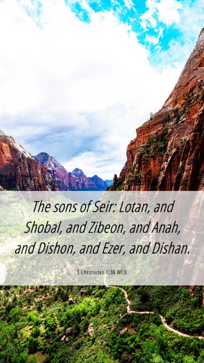 Picture 06 - 1 Chronicles 1:38 WEB Mobile Phone Wallpaper - The sons of Seir: Lotan, and Shobal, and Zibeon, - Mobile Bible Verse Wallpaper