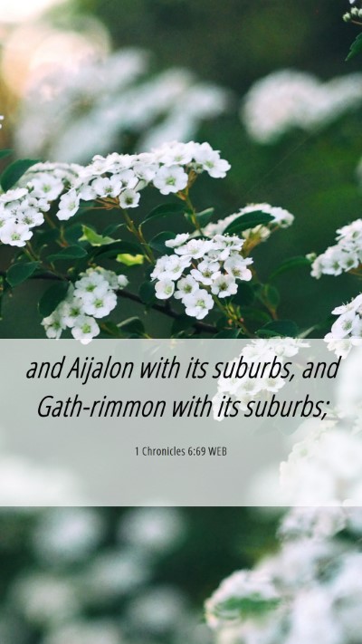 Picture 06 - 1 Chronicles 6:69 WEB Mobile Phone Wallpaper - and Aijalon with its suburbs, and Gath-rimmon - Mobile Bible Verse Wallpaper