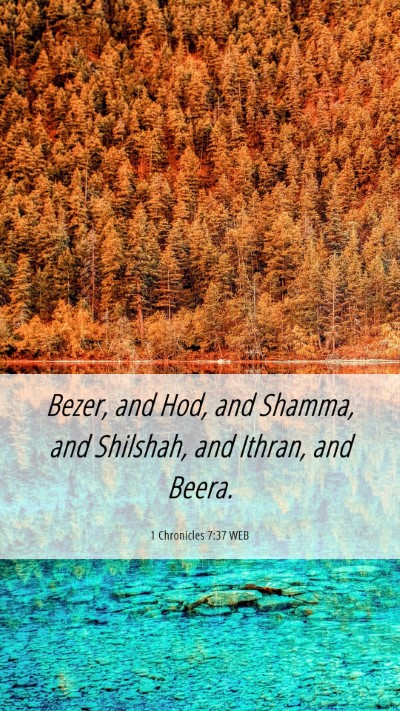Picture 06 - 1 Chronicles 7:37 WEB Mobile Phone Wallpaper - Bezer, and Hod, and Shamma, and Shilshah, and - Mobile Bible Verse Wallpaper