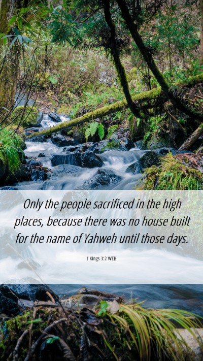 Picture 06 - 1 Kings 3:2 WEB Mobile Phone Wallpaper - Only the people sacrificed in the high places, - Mobile Bible Verse Wallpaper