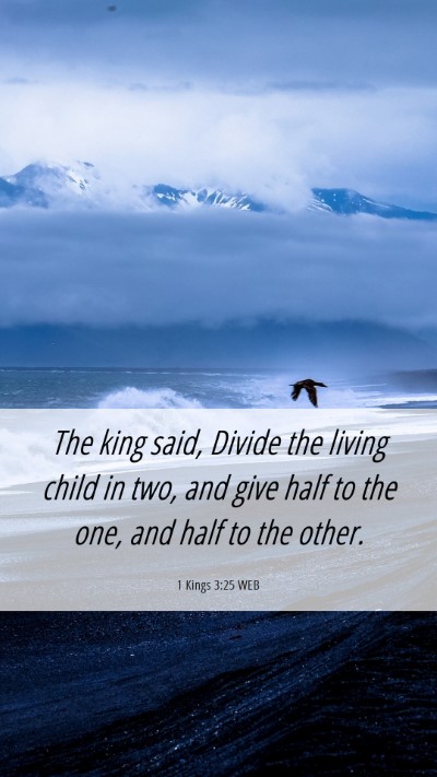 Picture 06 - 1 Kings 3:25 WEB Mobile Phone Wallpaper - The king said, Divide the living child in two, - Mobile Bible Verse Wallpaper
