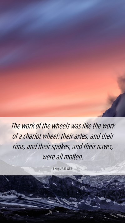Picture 06 - 1 Kings 7:33 WEB Mobile Phone Wallpaper - The work of the wheels was like the work of a - Mobile Bible Verse Wallpaper