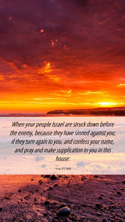 Picture 06 - 1 Kings 8:33 WEB Mobile Phone Wallpaper - When your people Israel are struck down before - Mobile Bible Verse Wallpaper