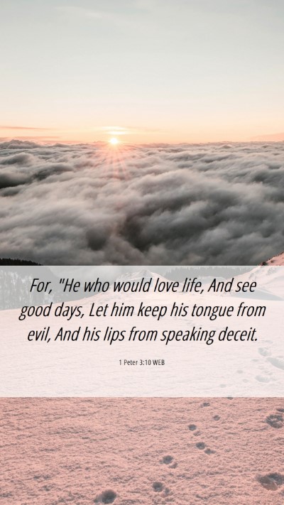 Picture 06 - 1 Peter 3:10 WEB Mobile Phone Wallpaper - For, 