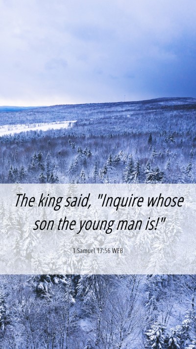 Picture 06 - 1 Samuel 17:56 WEB Mobile Phone Wallpaper - The king said, 
