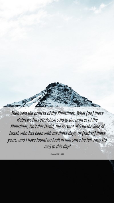 Picture 06 - 1 Samuel 29:3 WEB Mobile Phone Wallpaper - Then said the princes of the Philistines, What - Mobile Bible Verse Wallpaper