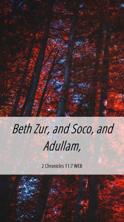 Picture 06 - 2 Chronicles 11:7 WEB Mobile Phone Wallpaper - Beth Zur, and Soco, and - Mobile Bible Verse Wallpaper